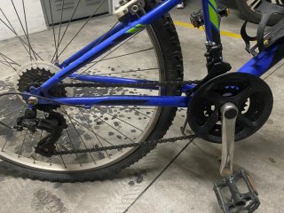 Bicicleta Montaña Azul y Verde