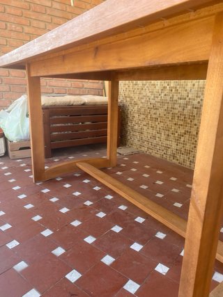Conjunto 4 Sillas y Mesa Madera Terraza