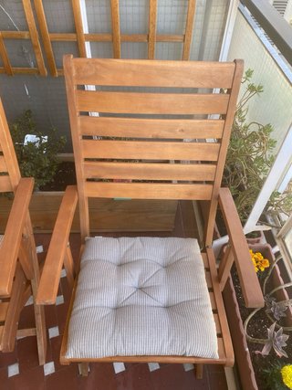 Conjunto 4 Sillas y Mesa Madera Terraza