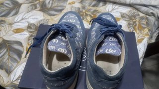 Scarpe donna blu e bianche