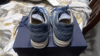 Scarpe donna blu e bianche
