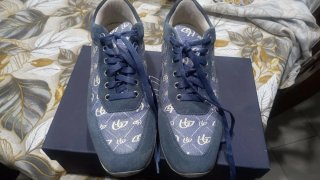 Scarpe donna blu e bianche