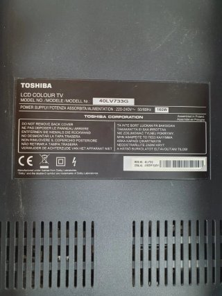 TV Toshiba REGZA 40LV733G + anclaje pared