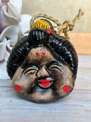 Campana giapponese Dorei bifronte - Otafuku&Tengu