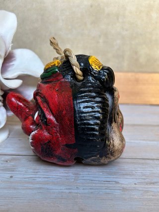 Campana giapponese Dorei bifronte - Otafuku&Tengu