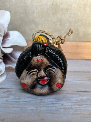 Campana giapponese Dorei bifronte - Otafuku&Tengu