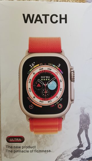 Smartwatch Fitpro Naranja y Plateado