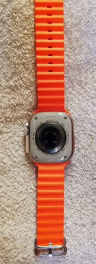 Smartwatch Fitpro Naranja y Plateado