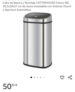 Cubo de Basura y Reciclaje CATTERHOUSE Futuro 48L