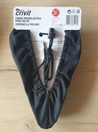 Funda sillín bici Crivit Memory Gel Negra