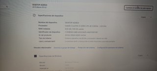 Portátil HP Intel Core i5 8GB RAM SSD