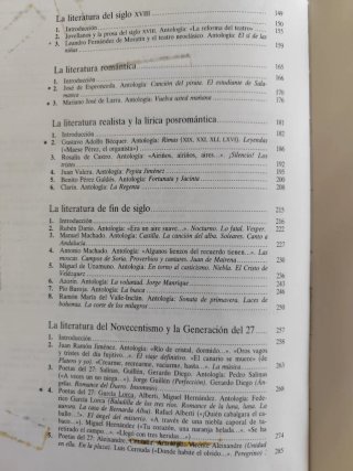 Literatura española - SM - 2° BUP - Año 1989