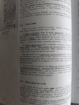 Literatura española - SM - 2° BUP - Año 1989