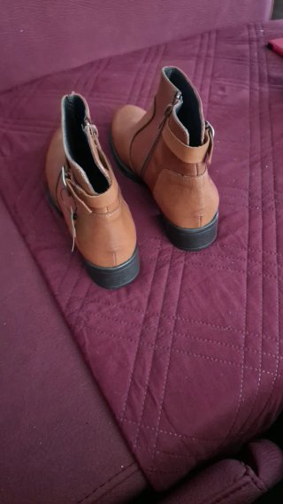 Botines camel tacón 3,5cm nuevos