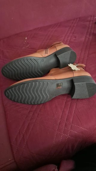 Botines camel tacón 3,5cm nuevos