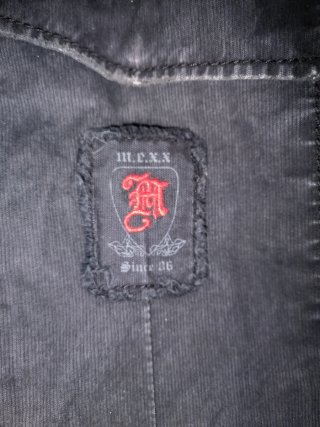Chaqueta militar negra