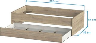 Base Cama Nido Doble De Madera