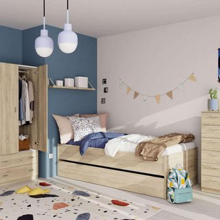 Base Cama Nido Doble De Madera