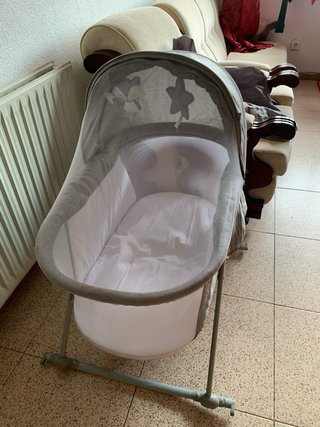 Minicuna Kinderkraft gris