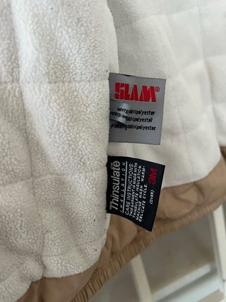Chaqueta SLAM beige y blanca