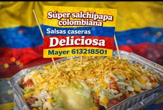 Vendo salchipapa colombiana todos los sábados