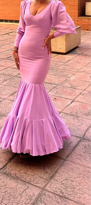 Vestido Flamenca Malva talla 34