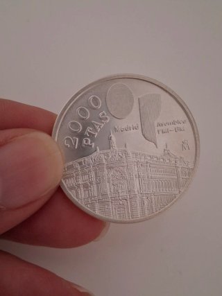 Moneda 2000 Pesetas Plata Conmemorativa 1994