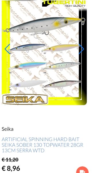 Señuelos pesca spinning