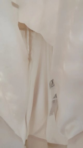 Vestido Vera Wang encaje beige Talla M