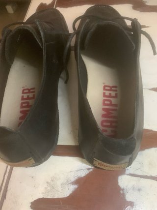 Zapatos Camper Piel Negro Hombre