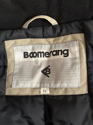 Giubbotto da sci beige e nero