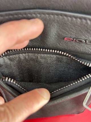 Piquadro Borsa tracolla pelle porta iPad nera
