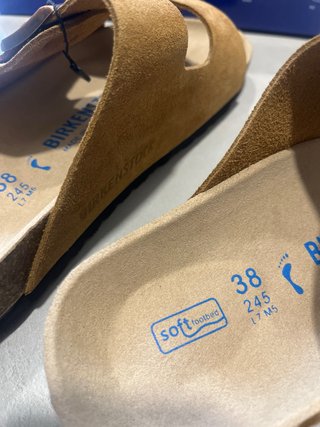 Birkenstock Talla 38 Beige/Marrón
