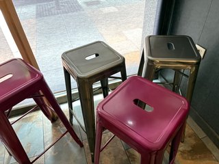 Taburetes metálicos (4 unidades)