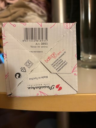 Vaso Fiori NUOVO Marca”PASABAHCE”By Acqua e Sapone