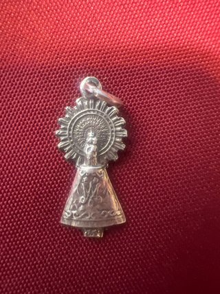 Colgante Virgen del Pilar Plata 3cm