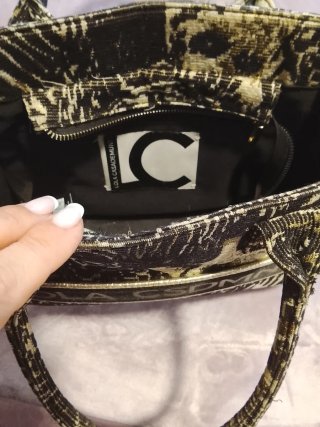 Bolso Lola Casademunt Negro y Dorado