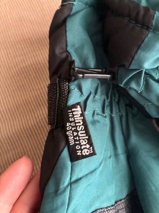 Guantes de esquí hombre negros y verdes