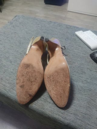 Zapatos de tango Cattani beige y dorado