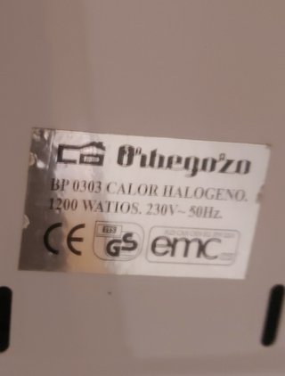 Calefactor Orbegozo Calor Halógeno