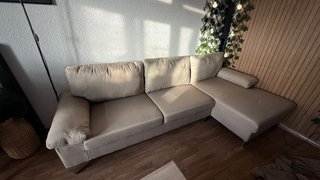 Sofá modular beige tela nuevo