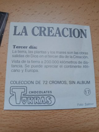 Lote 62 cromos antiguos La Creación