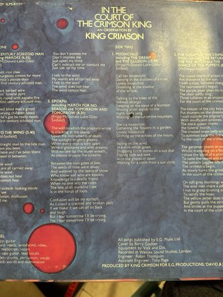 Vinilo King Crimson - In the Court of the Crimson
