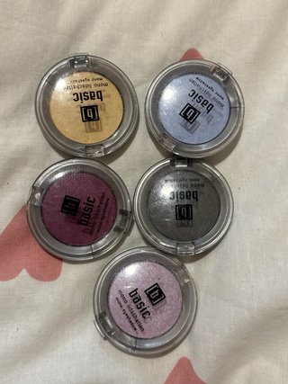Lote 5 sombras de ojos basic