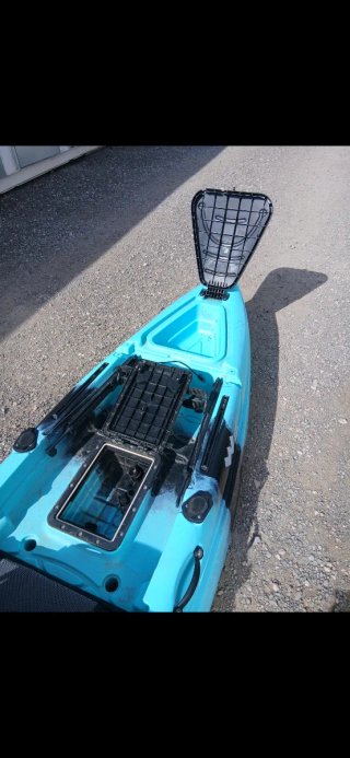 Kayak de pesca azul turquesa