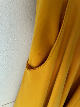 Traje de flamenca amarillo volantes