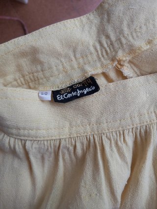 Falda amarilla vintage de El Corte Inglés