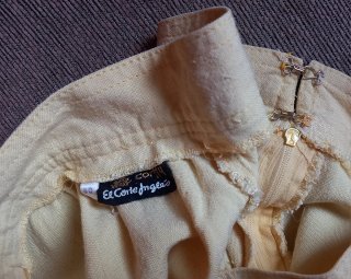 Falda amarilla vintage de El Corte Inglés