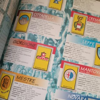 Panini Calciatori libri  1960-2000