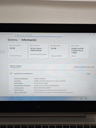 HP EliteBook 830 G5 - 16GB RAM 256GB SSD